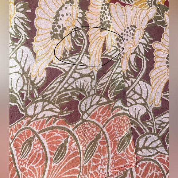 NWT Madewell Tulip Short Sleeve Maxi Dress in Tall Sunflowers Red Multicolor - Picture 13 of 13